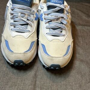 Puma Blue and Cream Athletic Shoes